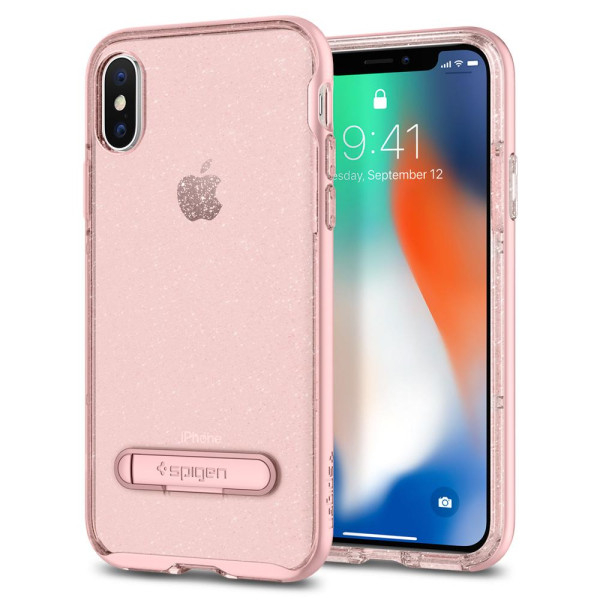 iPhone X Case Crystal Hybrid Glitter